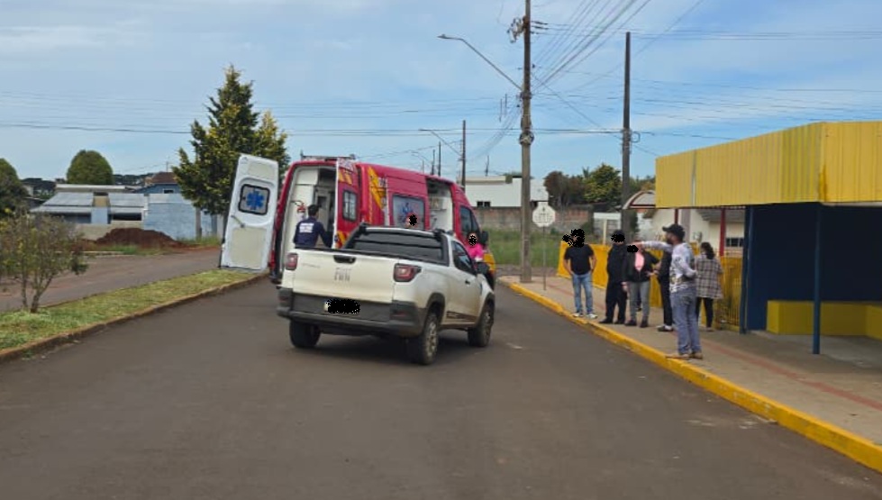 Bombeiros socorrem duas crianças após queda e possível atropelamento em Campo Erê