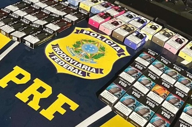 PRF apreende mais de 260 cigarros eletrônicos transportados ilegalmente em Xanxerê