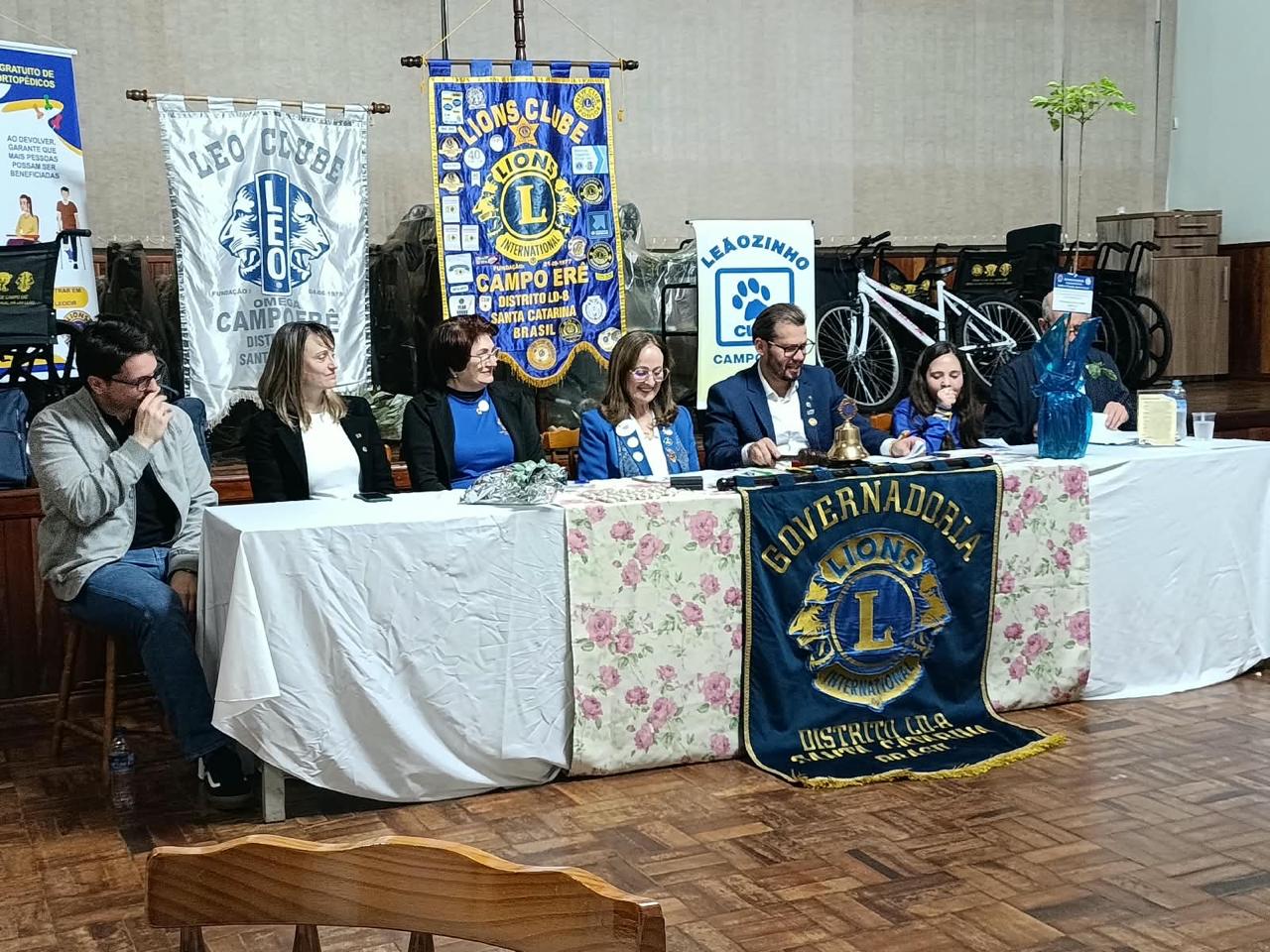 Governadora do Distrito LD8 do Lions Clube visita Campo Erê