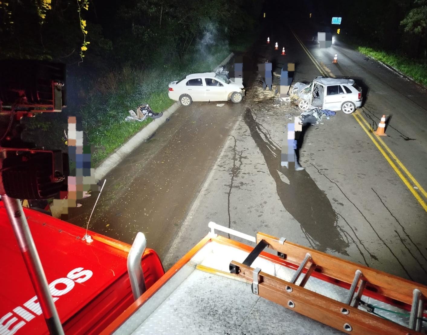 Homem de 26 anos morre em acidente com dois veículos na BR-282, em Maravilha