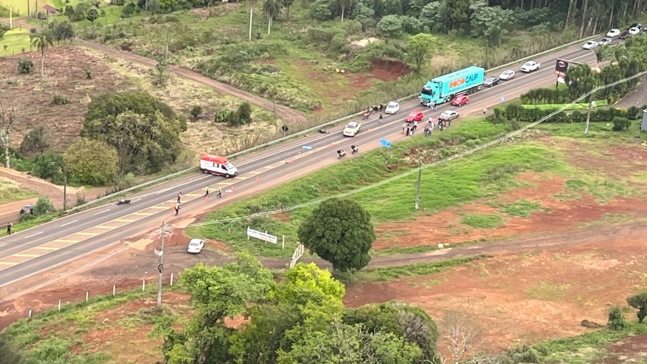 Motociclista morre após colidir contra dois veículos na SC-480, em Chapecó