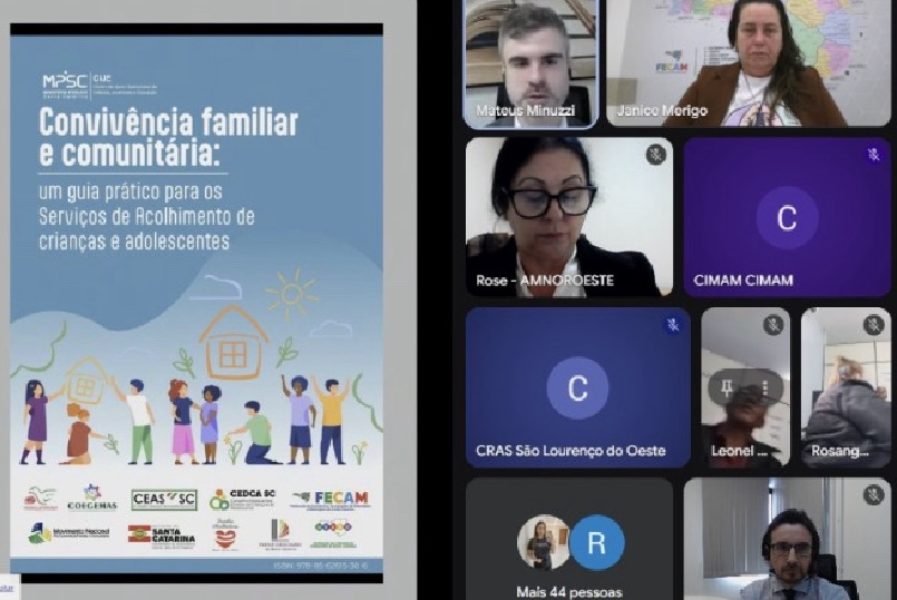 Promotor de justiça Campo Erê ministra capacitação sobre convivência familiar e comunitária