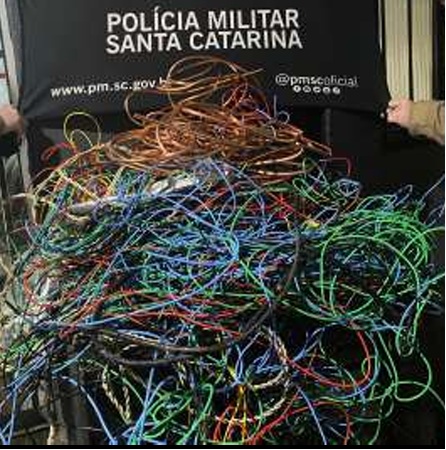 Em menos de dois dias, homem é detido novamente com fios elétricos em São Lourenço do Oeste