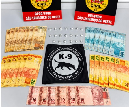 Polícia Civil prende dois homens por tráfico de drogas em São Lourenço do Oeste