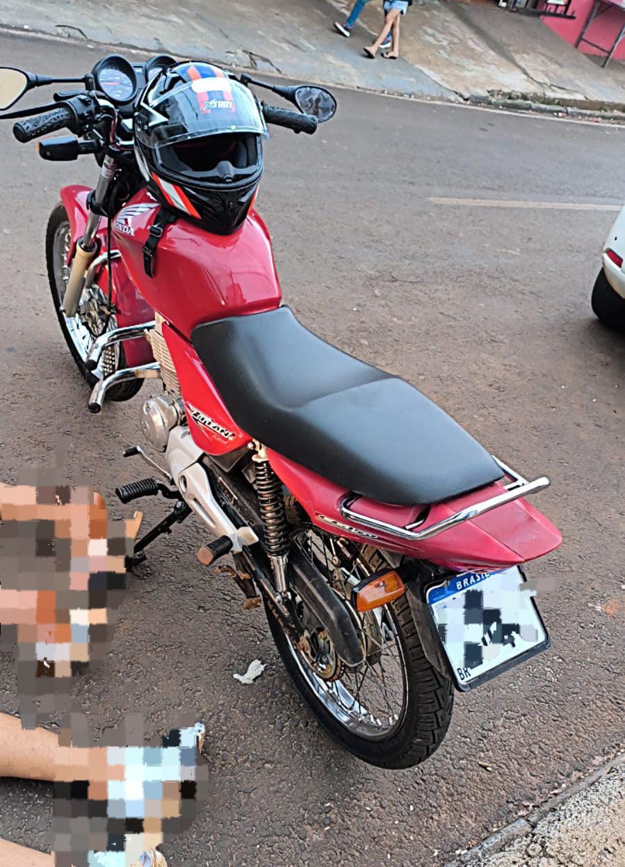 Moto furtada em Campo Erê é recuperada pela Polícia Militar em Francisco Beltrão