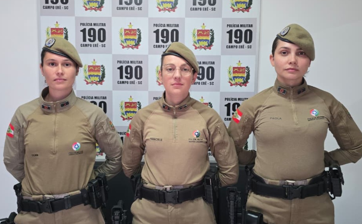 Pela primeira vez na história, Campo Erê conta com efetivo de policiais militares femininas